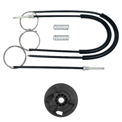 Ремкомплект стеклоподъёмника (трос+ролик) Peugeot 206 1998-2009 (перед. лев.) 777208