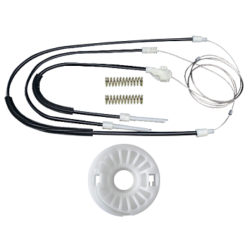 Ремкомплект стеклоподъемника (трос+ролик) Volkswagen Golf 4 Coupe (перед. лев./прав.) 777349