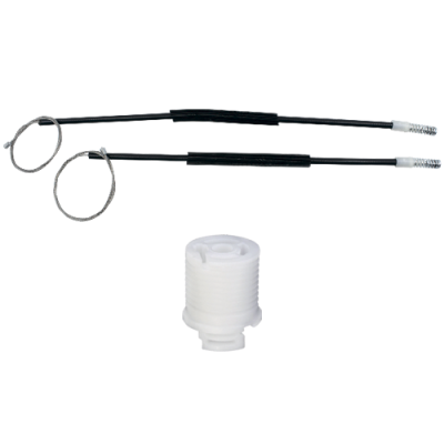 Ремкомплект механического стеклоподъемника (трос+ролик) Fiat Linea (зад. лев.) 777199