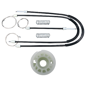 Ремкомплект стеклоподъемника (трос+ролик) Volkswagen Golf 5 Coupe (перед. прав.) 777350