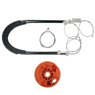 Ремкомплект стеклоподъёмника (трос+ролик) Rover 75 1999-2005 (перед. лев.) 777394