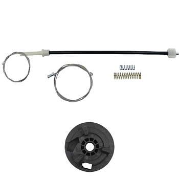 Ремкомплект ст-ка (трос+ролик) Peugeot 206CC 1998-2012 Кабриолет (зад.лев. форточка) 777300