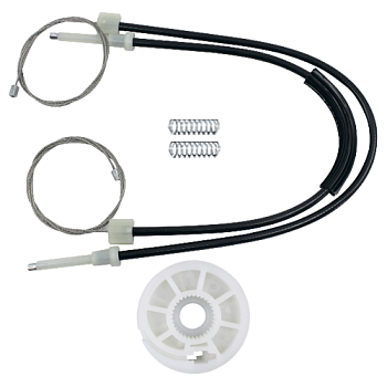 Ремкомплект стеклоподъемника (трос+ролик) Renault Laguna 3 (зад. прав.) 777272