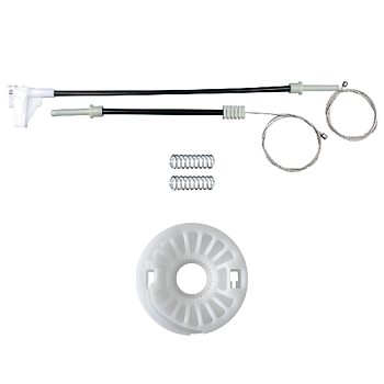 Ремкомплект стеклоподъемника (трос+ролик) Skoda Octavia A4 2005-2011 (зад. лев.) 777070