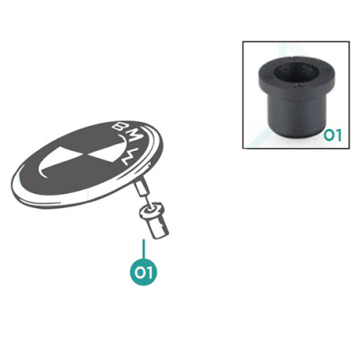 Клипса крепления эмблемы BMW (OEM: 51141807495) 775313