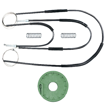 Ремкомплект стеклоподъемника (трос+ролик) Volkswagen Polo 3 Coupe (перед. лев./прав.) 777019