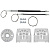 Ремкомплект стеклоподъёмника Mercedes Benz C-Klasse W204 2007-2012 (перед. лев.) 771793