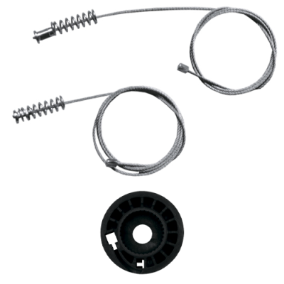 Ремкомплект стеклоподъемника (трос+ролик) Ford Transit/Tourneo Custom (перед. лев.) 777334