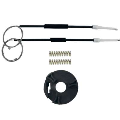 Ремкомплект стеклоподъемника (трос+ролик) Fiat Doblo 1 (перед. лев.) 777183