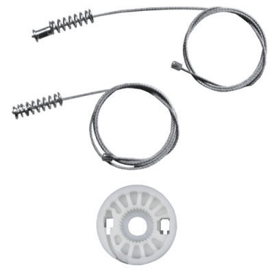 Ремкомплект стеклоподъемника (трос+ролик) BMW 3-series E46 (зад. лев.) 777124