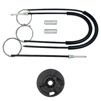 Ремкомплект стеклоподъемника (трос+ролик) Peugeot 206 (перед. прав.) 777209