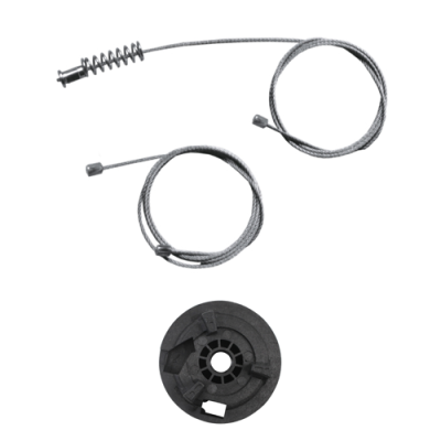 Ремкомплект стеклоподъемника (трос+ролик) Renault Megane 2 (зад. лев.) 777100