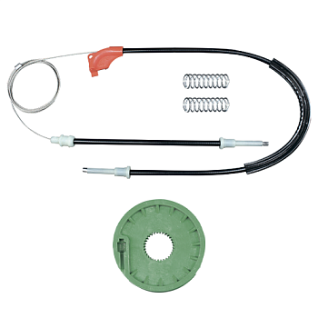 Ремкомплект стеклоподъемника (трос+ролик) Volkswagen Transporter T4 (перед. лев.) 777032