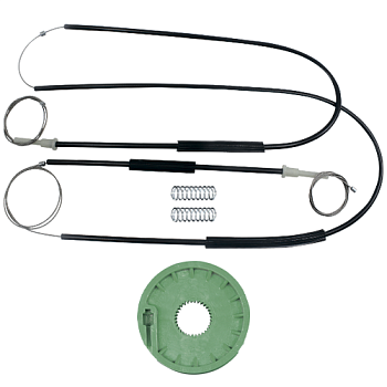 Ремкомплект cт-ка (трос+ролик) Seat Ibiza 2/Cordoba 1 1993-2002 Coupe ОЕМ:6K3837401 (перед.) 777080