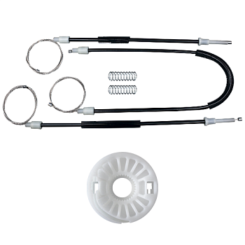 Ремкомплект стеклоподъемника (трос+ролик) Skoda Fabia (перед. лев./прав.) 777062