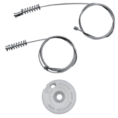 Ремкомплект стеклоподъемника (трос+ролик) Fiat Linea (перед. лев.) 777195