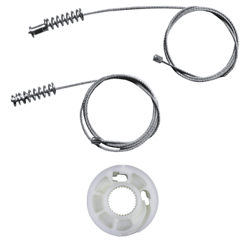 Ремкомплект стеклоподъемника (трос+ролик) Renault Clio 4 (зад. прав.) 777268