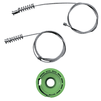 Ремкомплект стеклоподъемника (трос+ролик) Opel Omega B (зад. лев./прав.) 777168