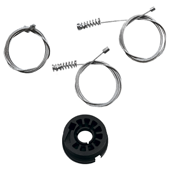 Ремкомплект стеклоподъемника (трос+ролик) Volkswagen Golf 6/Jetta 6 2008-2012 (перед. лев.) 777007