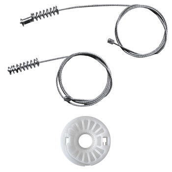 Ремкомплект стеклоподъемника (трос+ролик) Skoda Fabia (зад. лев./прав.) 777063