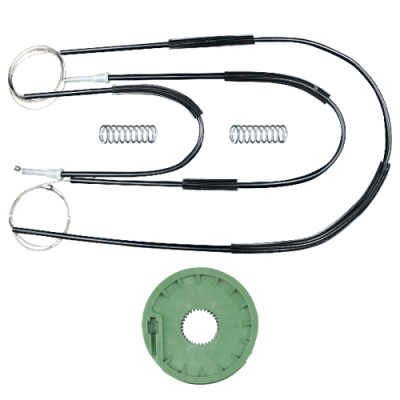 Ремкомплект стеклоподъемника (трос+ролик) Volkswagen Polo 3 Coupe (перед. лев./прав.) 777019