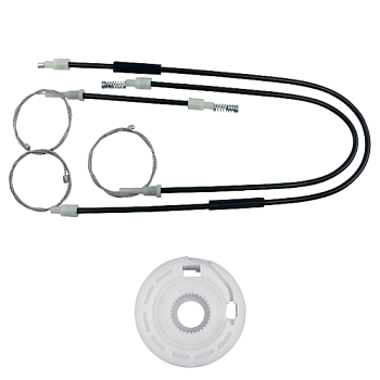 Ремкомплект стеклоподъёмника (трос+ролик) Land Rover Freelander 1997-2006 (перед. лев.) 777232