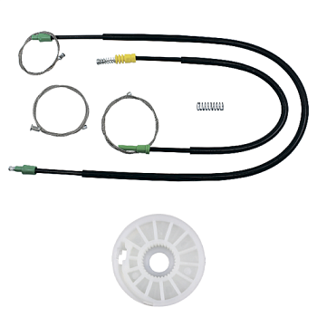 Ремкомплект ст-ка (трос+ролик) Ford Galaxy 1/Seat Alhambra 1/VW Sharan1 1995-2010 (перед.лев) 777162