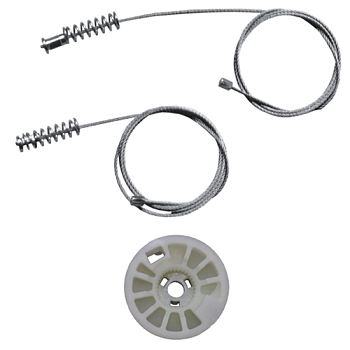 Ремкомплект стеклоподъёмника (трос+ролик) Hyundai Elantra (перед. лев.) 777397