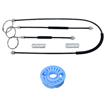 Ремкомплект стеклоподъемника (трос+ролик) Peugeot 307CC (перед. лев./прав.) 777302