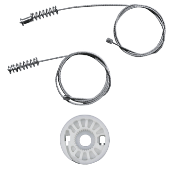 Ремкомплект стеклоподъемника (трос+ролик) BMW 3-series E46 (зад. лев.) 777124