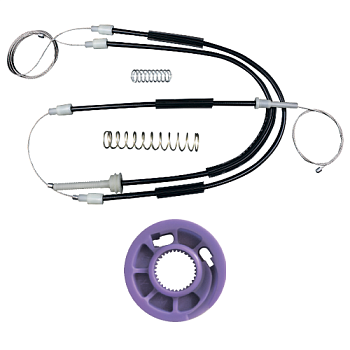 Ремкомплект стеклоподъемника (трос+ролик) Audi A3 (перед. прав.) 777051