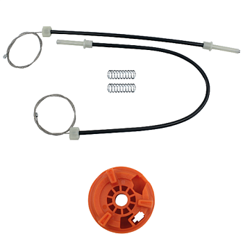 Ремкомплект стеклоподъемника (трос+ролик) Renault Megane 2 Cabrio (зад. лев.) 777104