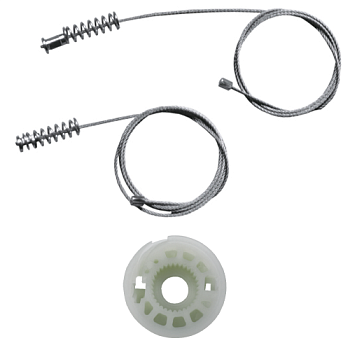 Ремкомплект стеклоподъемника (трос+ролик) Volkswagen Passat B6/B7 (зад. прав.) 777016