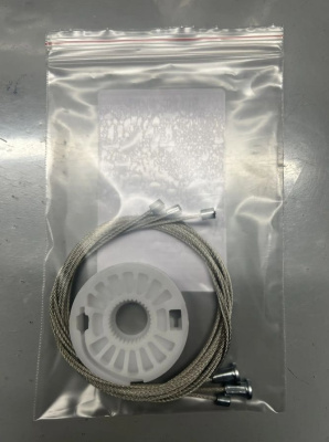 Ремкомплект ст-ка (трос+ролик) Skoda Octavia 2 покол. 2004-2013 (A5) ОЕМ:1Z1837461 (перед) 777072