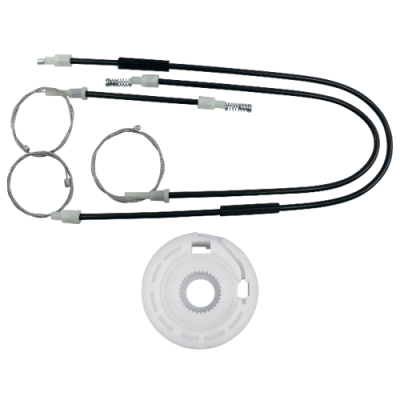 Ремкомплект стеклоподъемника (трос+ролик) Land Rover Freelander 1997-2006 (перед. лев.) 777133