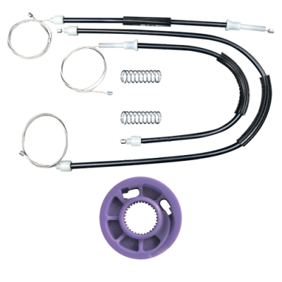 Ремкомплект стеклоподъемника (трос+ролик) Volkswagen Polo 4 (перед. прав.) 777021