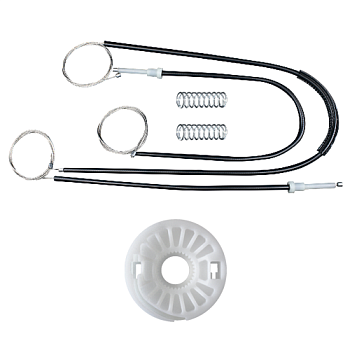 Ремкомплект стеклоподъемника (трос+ролик) Volkswagen Touareg/Porsche Cayenne (перед лев/прав) 777043